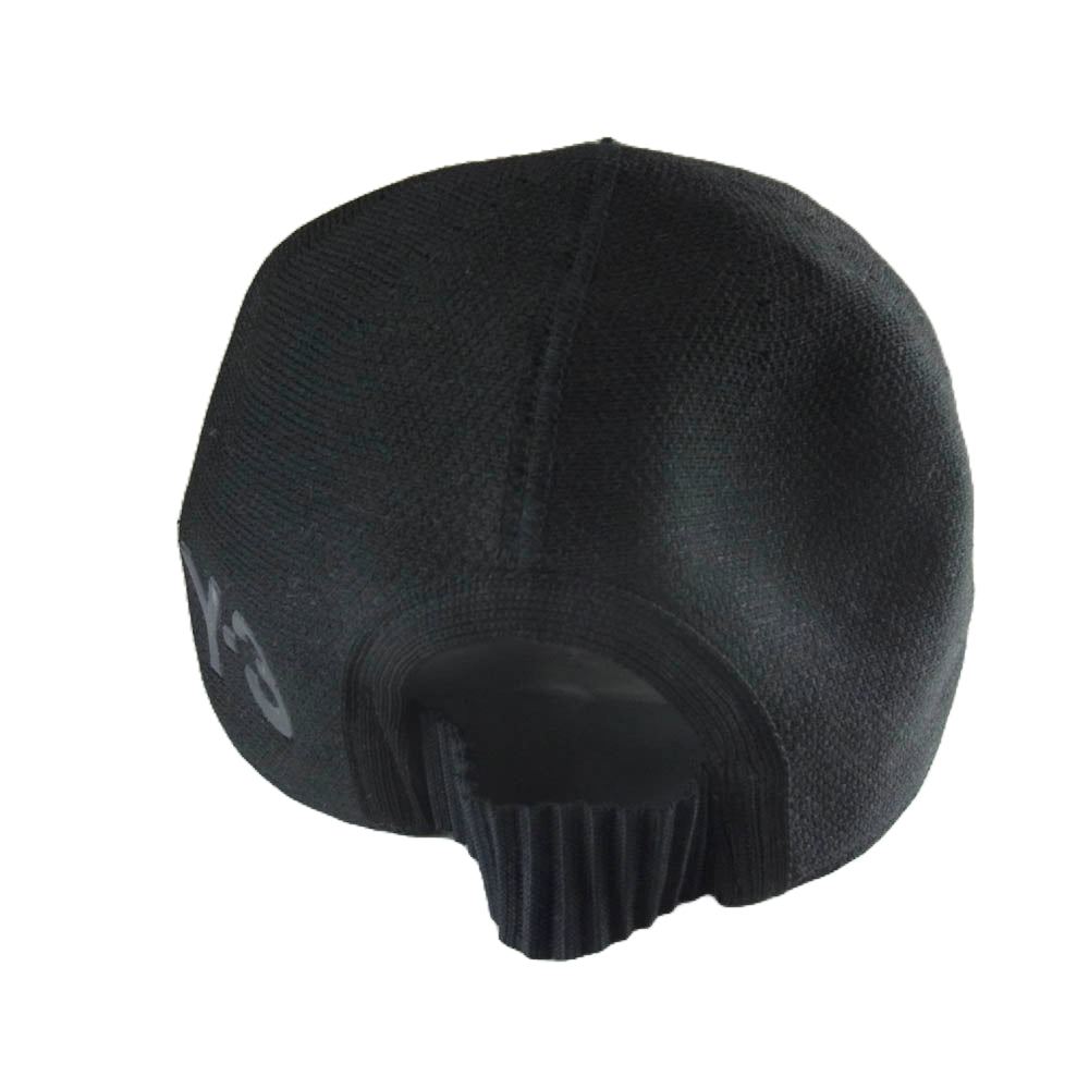 Y-3 Yohji Yamamoto ワイスリー ヨウジヤマモト CD4738 KNIT CAP ニット素材 ベースボール キャップ ブラック系 58㎝【中古】