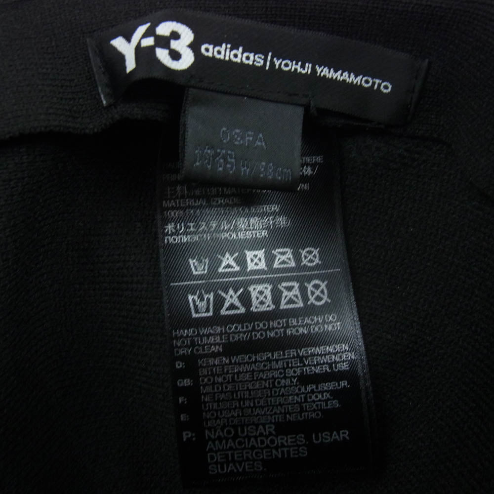 Y-3 Yohji Yamamoto ワイスリー ヨウジヤマモト CD4738 KNIT CAP ニット素材 ベースボール キャップ ブラック系 58㎝【中古】
