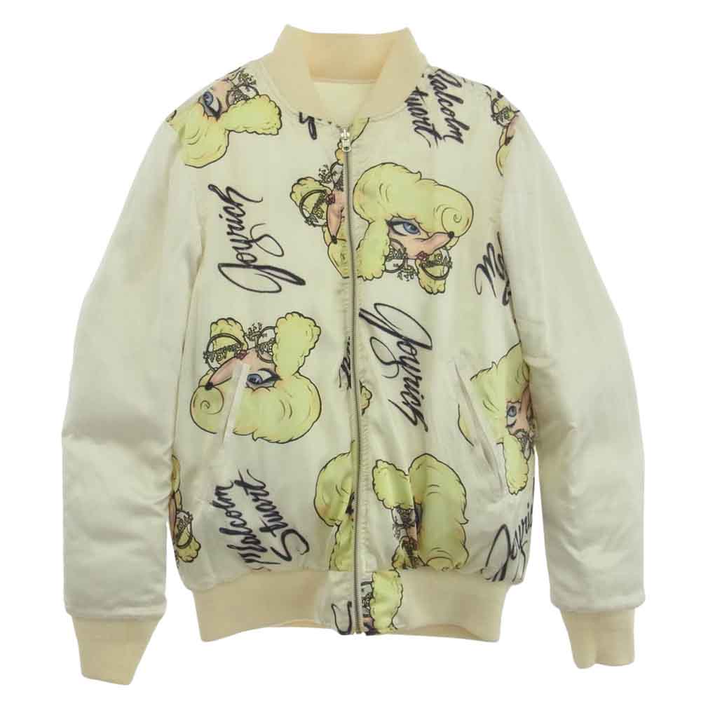 JOYRICH ジョイリッチ リバーシブル ボンバー ジャケット 総柄 オフホワイト系 L【中古】