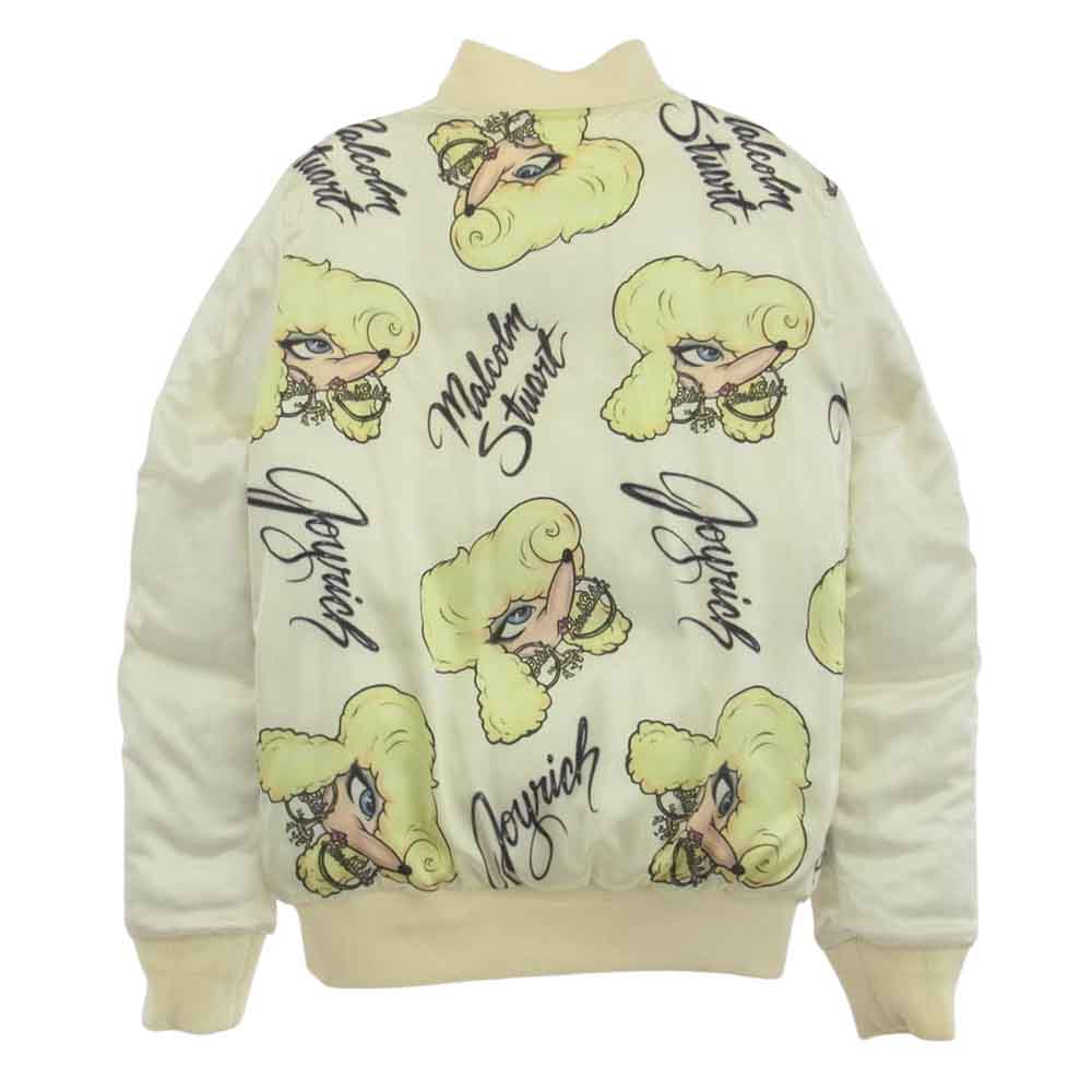 JOYRICH ジョイリッチ リバーシブル ボンバー ジャケット 総柄 オフホワイト系 L【中古】