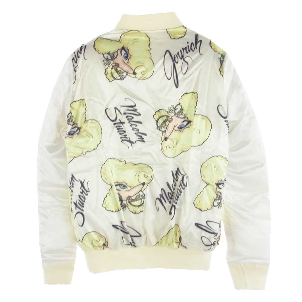 JOYRICH ジョイリッチ リバーシブル ボンバー ジャケット 総柄 オフホワイト系 M【極上美品】【中古】