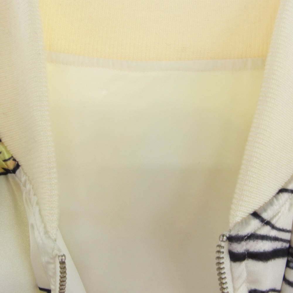JOYRICH ジョイリッチ リバーシブル ボンバー ジャケット 総柄 オフホワイト系 M【極上美品】【中古】