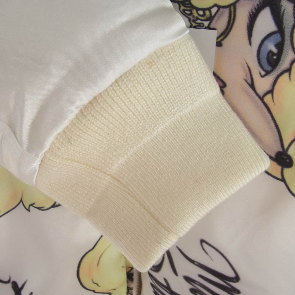 JOYRICH ジョイリッチ リバーシブル ボンバー ジャケット 総柄 オフホワイト系 M【極上美品】【中古】