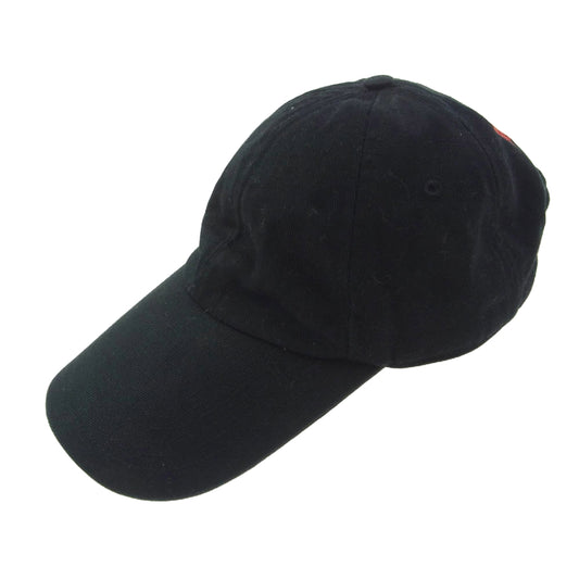 VETEMENTS ヴェトモン WF17AC3 PARKING TOUR CAP パーキングツアー バックロゴ刺繍 ベースボール キャップ ブラック系【中古】