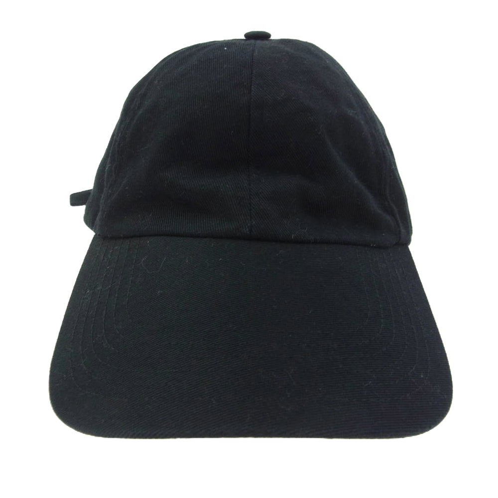 VETEMENTS ヴェトモン WF17AC3 PARKING TOUR CAP パーキングツアー バックロゴ刺繍 ベースボール キャップ ブラック系【中古】