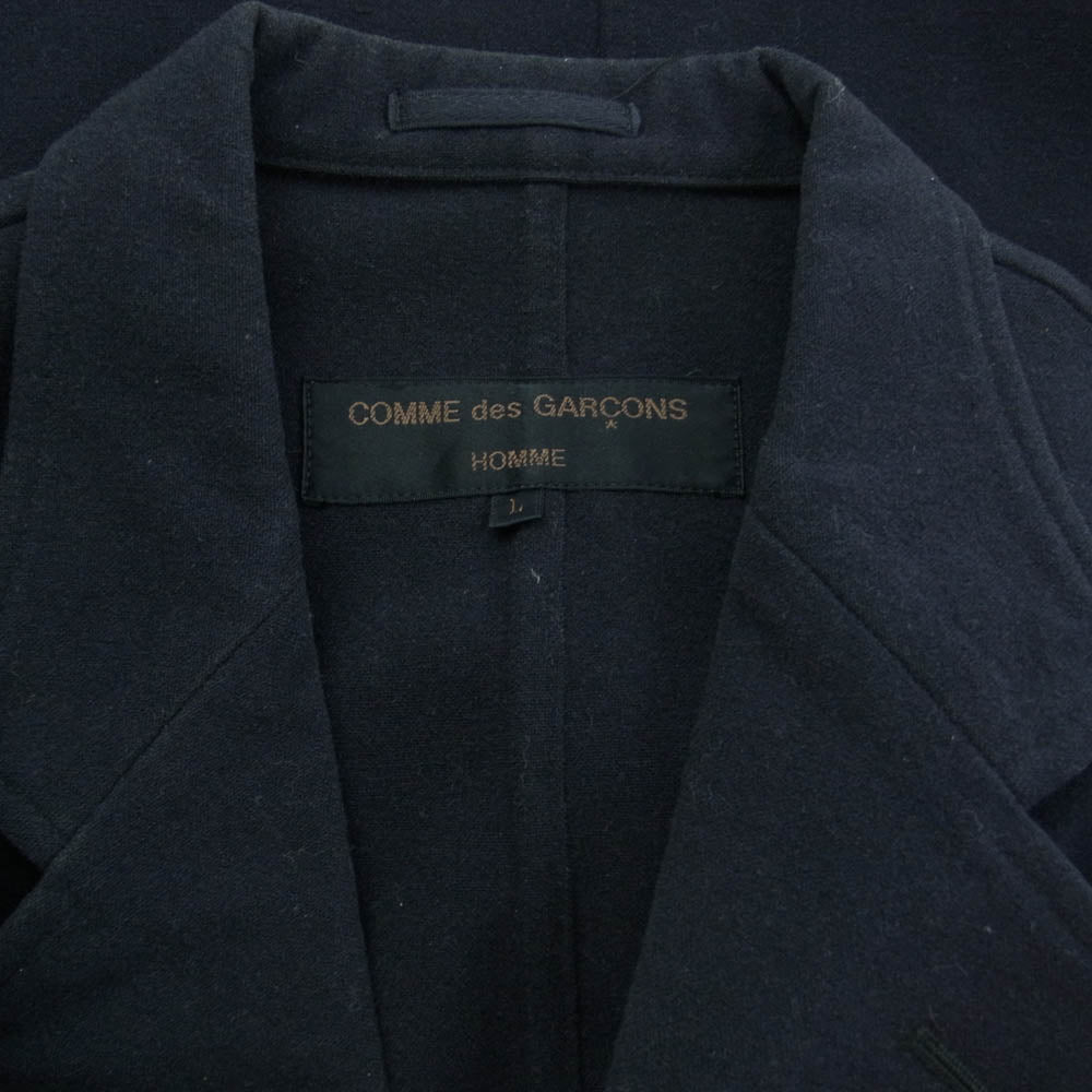 COMME des GARCONS HOMME コムデギャルソンオム HJ-04015L 90s 3ボタン テーラード ジャケット ネイビー系 L【中古】