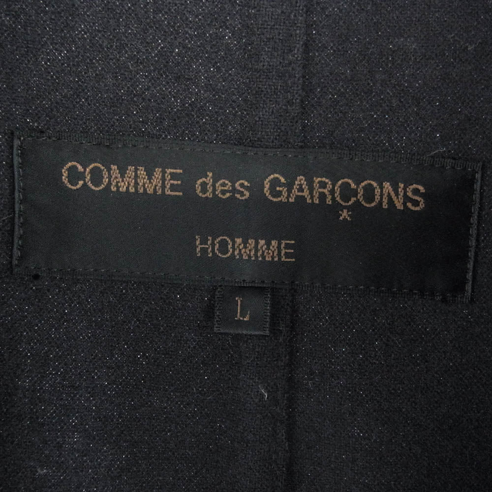 COMME des GARCONS HOMME コムデギャルソンオム HJ-04015L 90s 3ボタン テーラード ジャケット ネイビー系 L【中古】