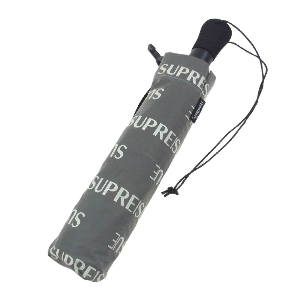 Supreme シュプリーム 16AW ShedRain Reflective Repeat Umbrella シェッドレイン リフレクティブ リピートアンブレラ リフレクト 折り畳み傘 グレー系【中古】