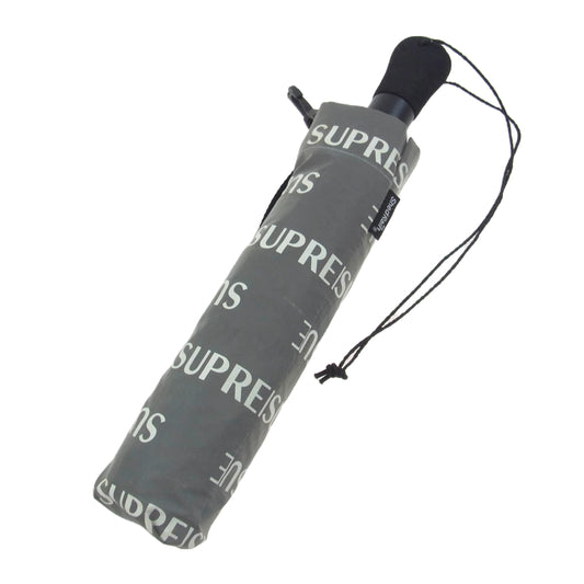 Supreme シュプリーム 16AW ShedRain Reflective Repeat Umbrella シェッドレイン リフレクティブ リピートアンブレラ リフレクト 折り畳み傘 グレー系【中古】