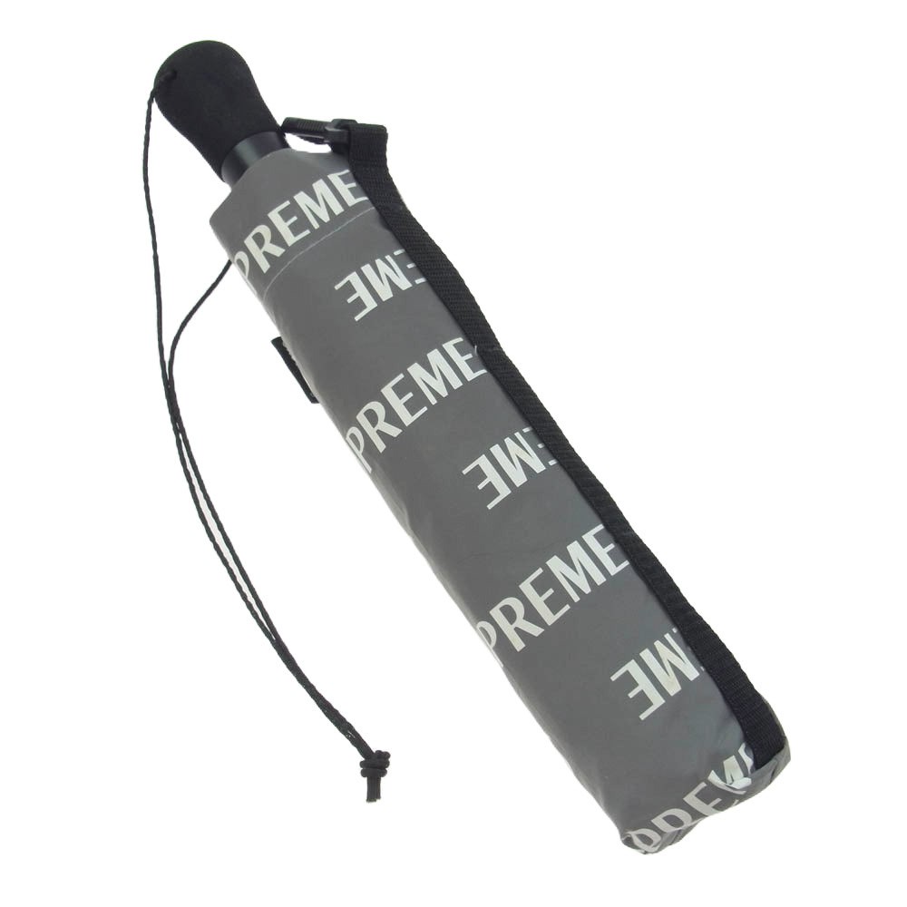 Supreme シュプリーム 16AW ShedRain Reflective Repeat Umbrella シェッドレイン リフレクティブ リピートアンブレラ リフレクト 折り畳み傘 グレー系【中古】