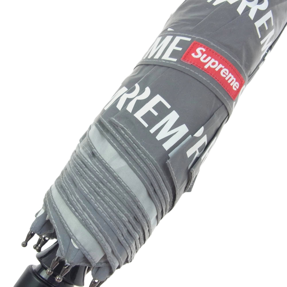 Supreme シュプリーム 16AW ShedRain Reflective Repeat Umbrella シェッドレイン リフレクティブ リピートアンブレラ リフレクト 折り畳み傘 グレー系【中古】