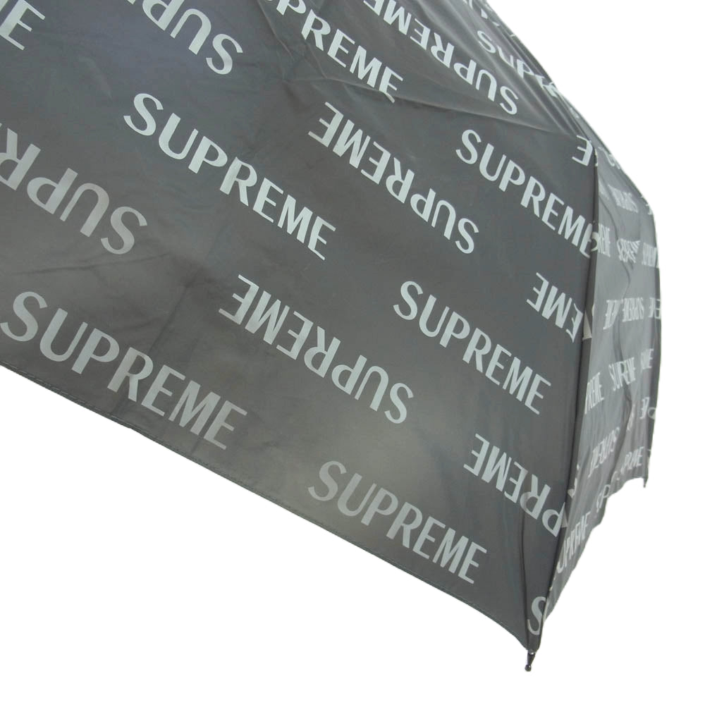 Supreme シュプリーム 16AW ShedRain Reflective Repeat Umbrella シェッドレイン リフレクティブ リピートアンブレラ リフレクト 折り畳み傘 グレー系【中古】