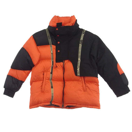 FACETASM ファセッタズム CHG-JK-U04 テープデザイン 変形 ダウン ジャケット レッド系 5【中古】