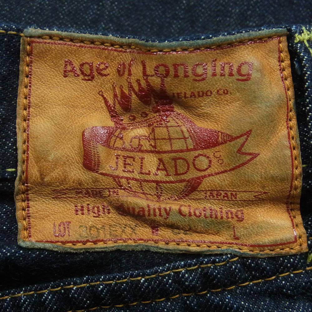 JELADO ジェラード JP94301E 301EXX Age of Longing Black tag 黒タグ デニム パンツ ジーンズ インディゴブルー系 W32【新古品】【未使用】【中古】