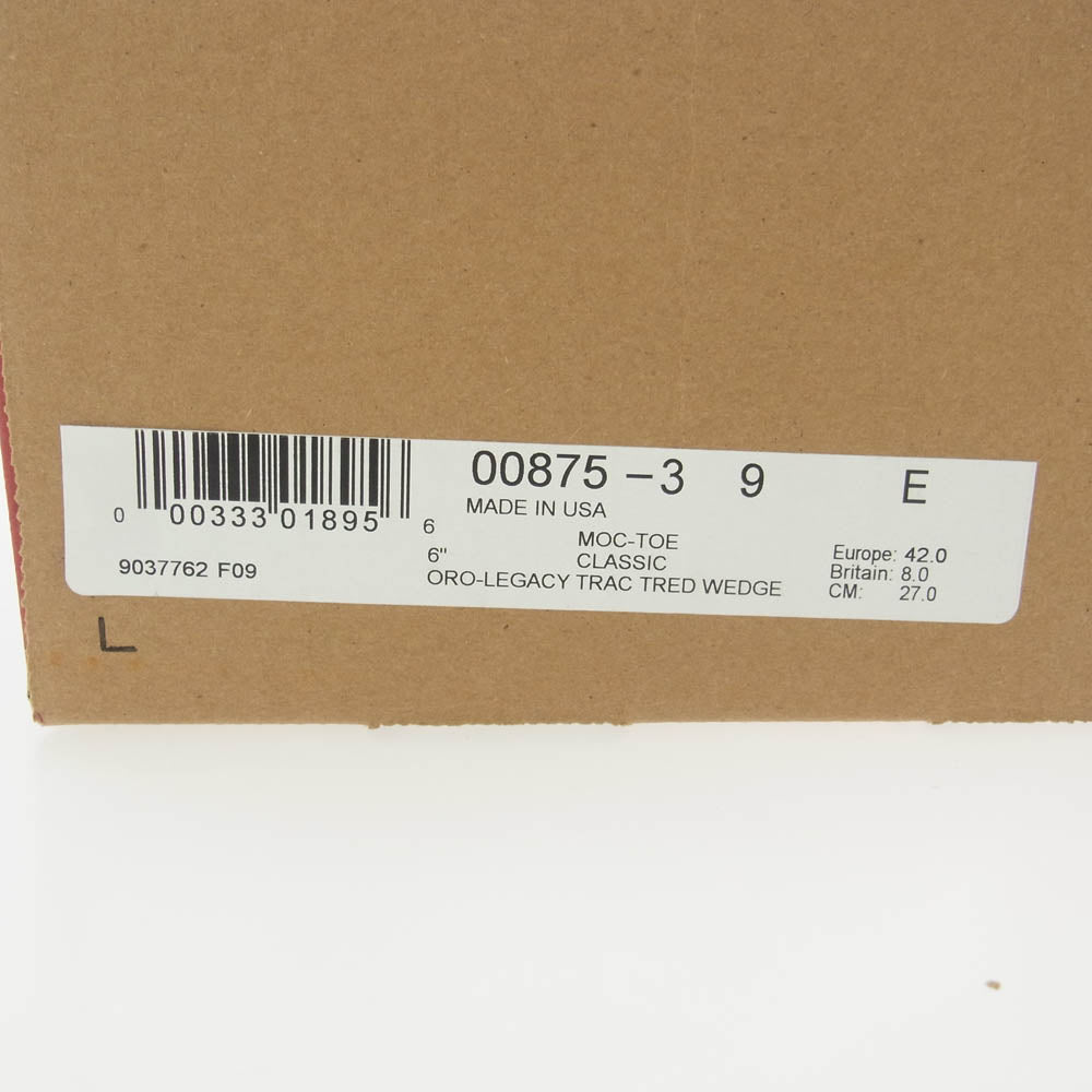 RED WING レッドウィング 00875-3 IRISH SETTER 6-inch Classic Moc BOOT アイリッシュセッター クラシック モックトゥ ブーツ ライトブラウン系 US9【極上美品】【中古】