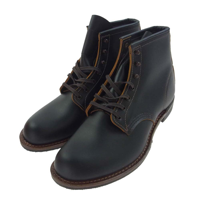 RED WING レッドウィング 9060 BECKMAN BOOT FLAT BOX ベックマン フラットボックス クロンダイク 茶芯 ブーツ ブラック系 US9.5【新古品】【未使用】【中古】