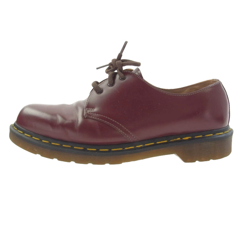 COMME des GARCONS HOMME DEUX コムデギャルソンオムドゥ × Dr. Martens ドクターマーチン イングランド製 3ホール ドレス シューズ レッド系 UK9【中古】