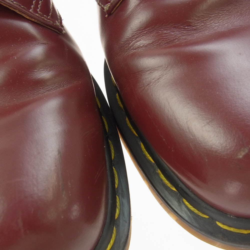 COMME des GARCONS HOMME DEUX コムデギャルソンオムドゥ × Dr. Martens ドクターマーチン イングランド製 3ホール ドレス シューズ レッド系 UK9【中古】