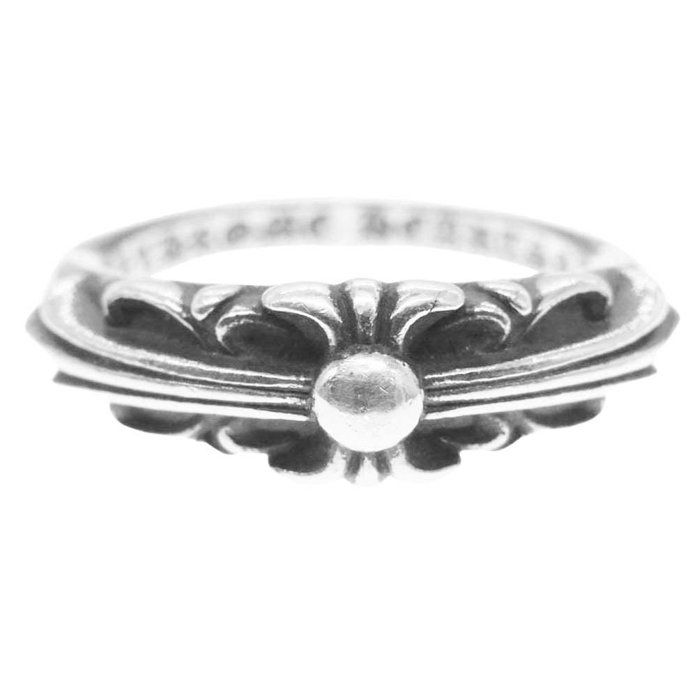 CHROME HEARTS クロムハーツ（原本無） BABY CLASSIC ベイビークラシック フローラルクロス リング シルバー系 11.5号【中古】