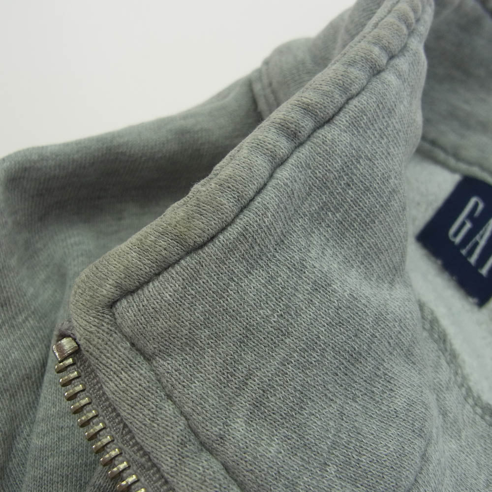 GAP ギャップ OLD GAP ロゴ刺繍 オールド ハーフジップ スウェット プルオーバー グレー系 XL【中古】