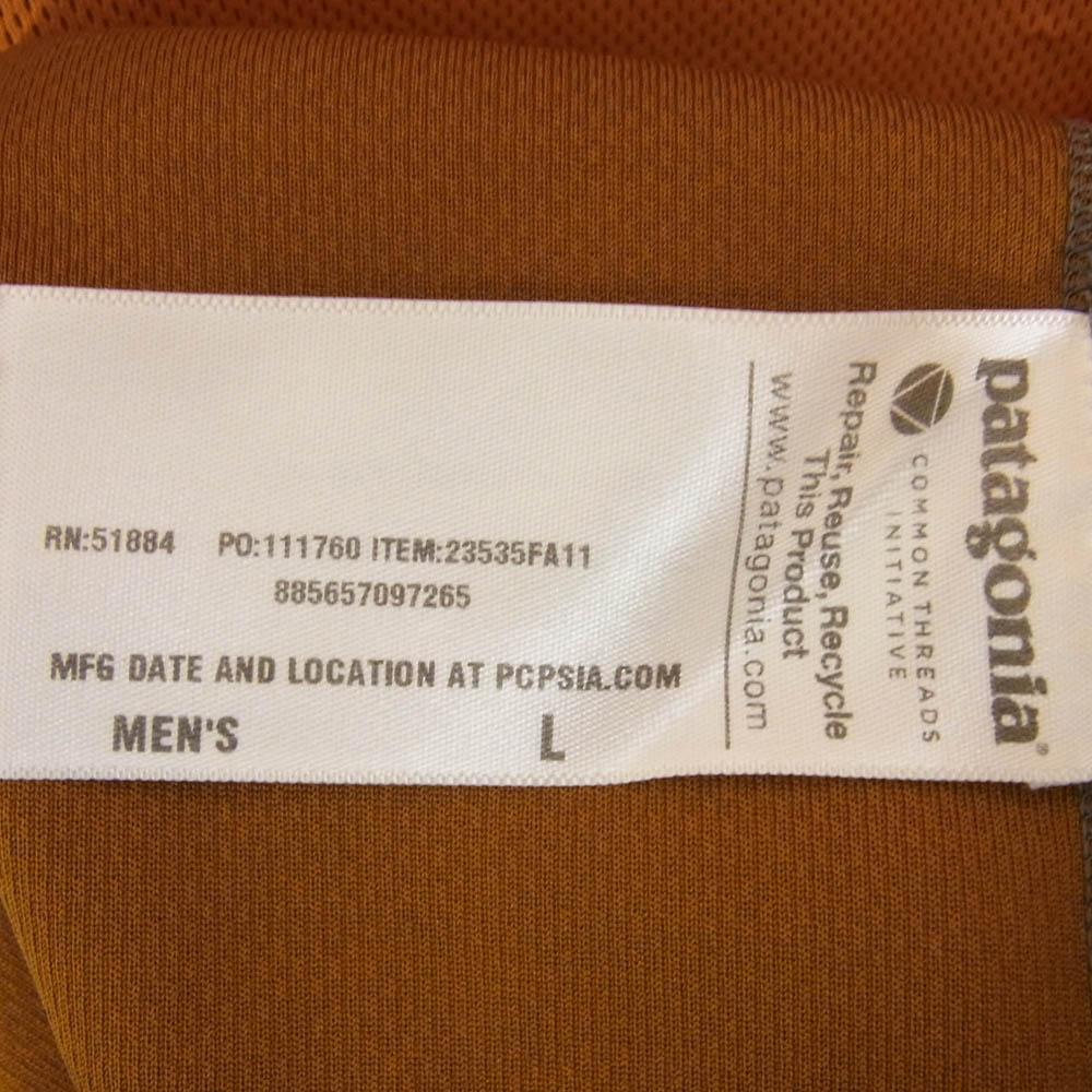 patagonia パタゴニア 23535FA11 ランシェード カットソー ロングスリーブ Tシャツ 長袖 オレンジ系 L【中古】