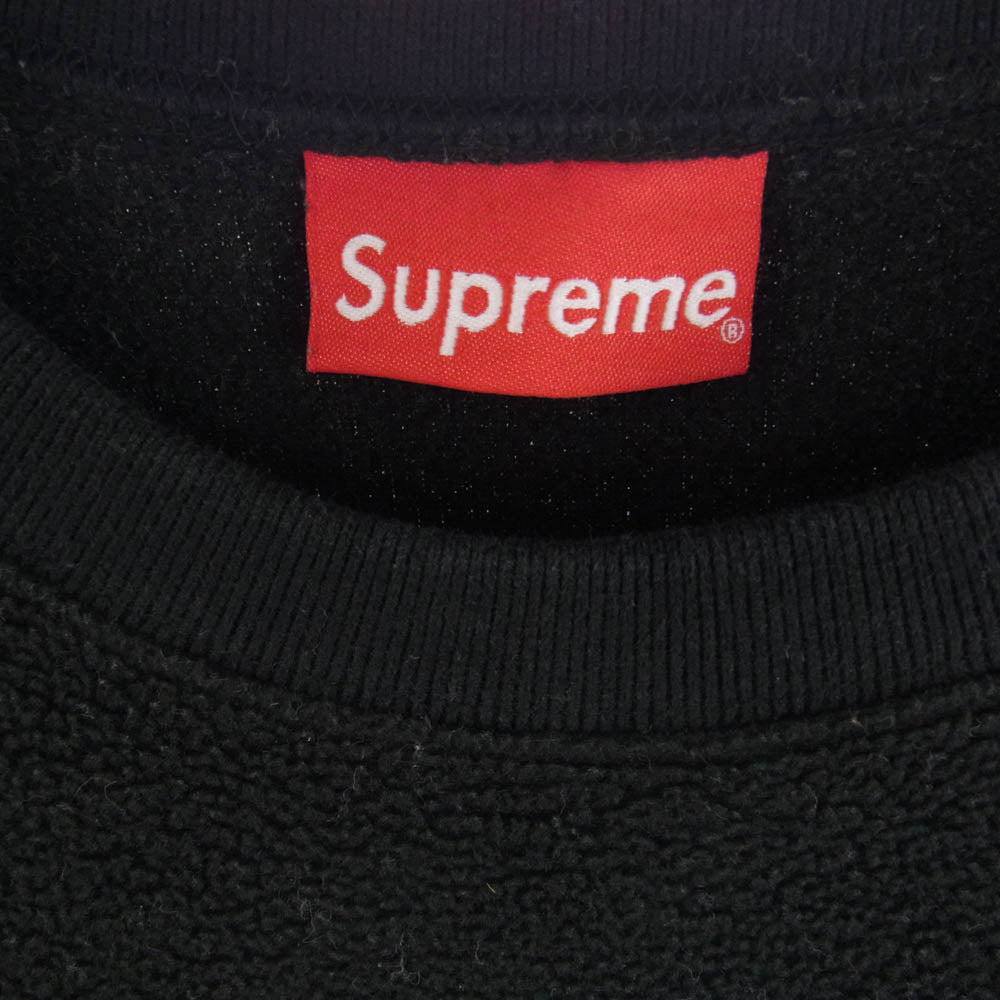 Supreme シュプリーム 18AW Polartec Crewneck Small Box Logo ポーラテック クルーネック スモールボックスロゴ フリース スウェット ブラック系 L【中古】