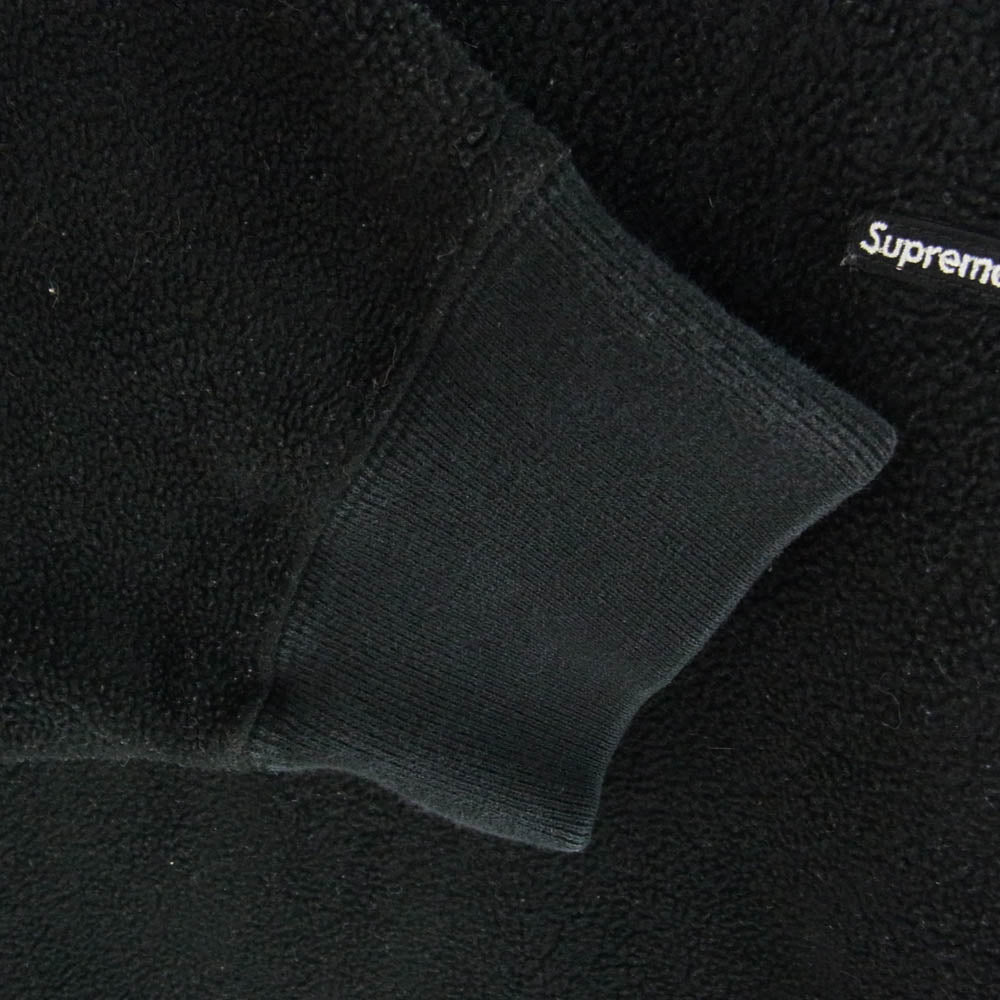 Supreme シュプリーム 18AW Polartec Crewneck Small Box Logo ポーラテック クルーネック スモールボックスロゴ フリース スウェット ブラック系 L【中古】