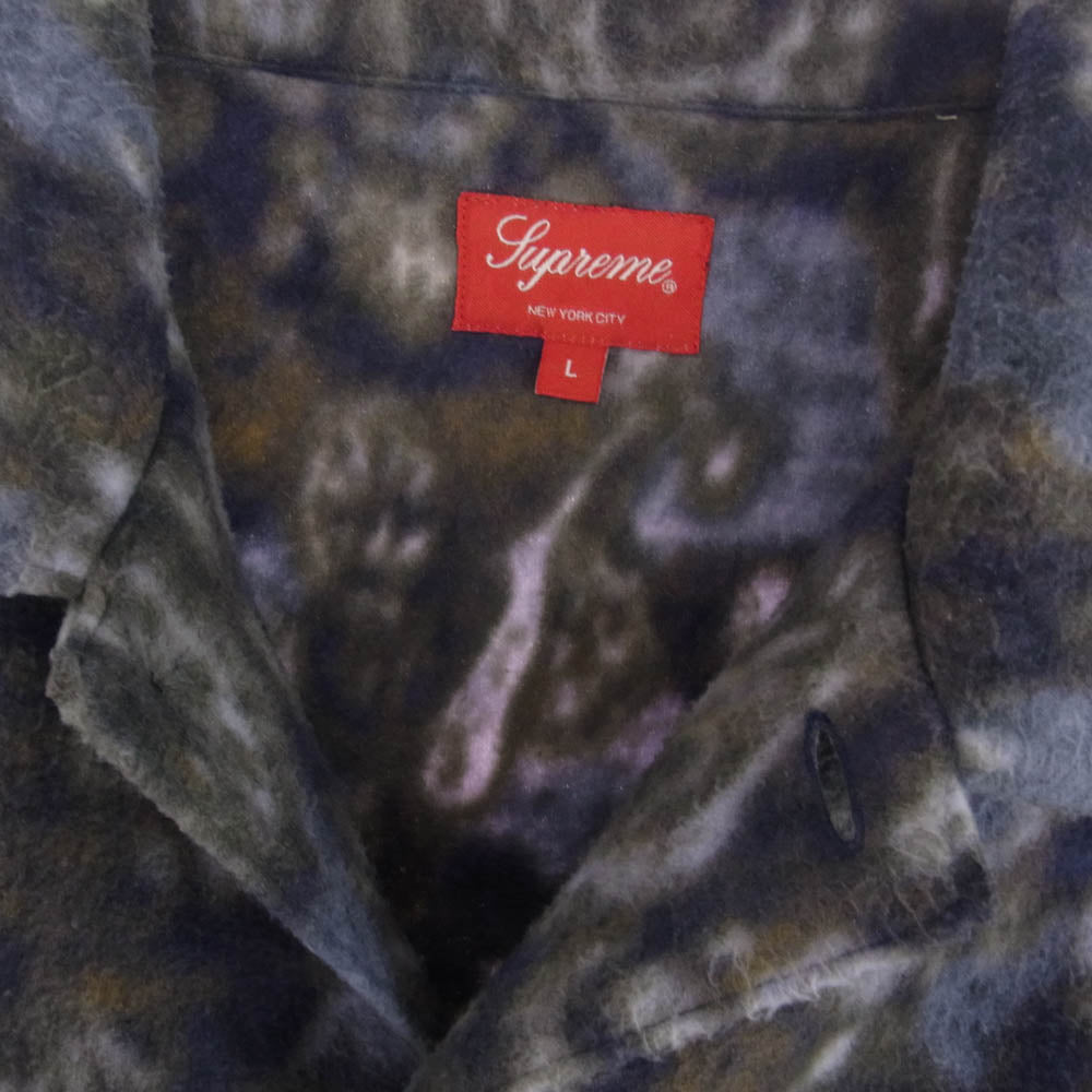 Supreme シュプリーム 21AW Paisley Fleece Shirt ペイズリー柄 フリース シャツ マルチカラー系 L【中古】