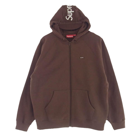 Supreme シュプリーム 22AW Brim Zip Up Hooded Sweatshirt ブリム ジップアップ スウェット パーカー ブラウン系 L【極上美品】【中古】