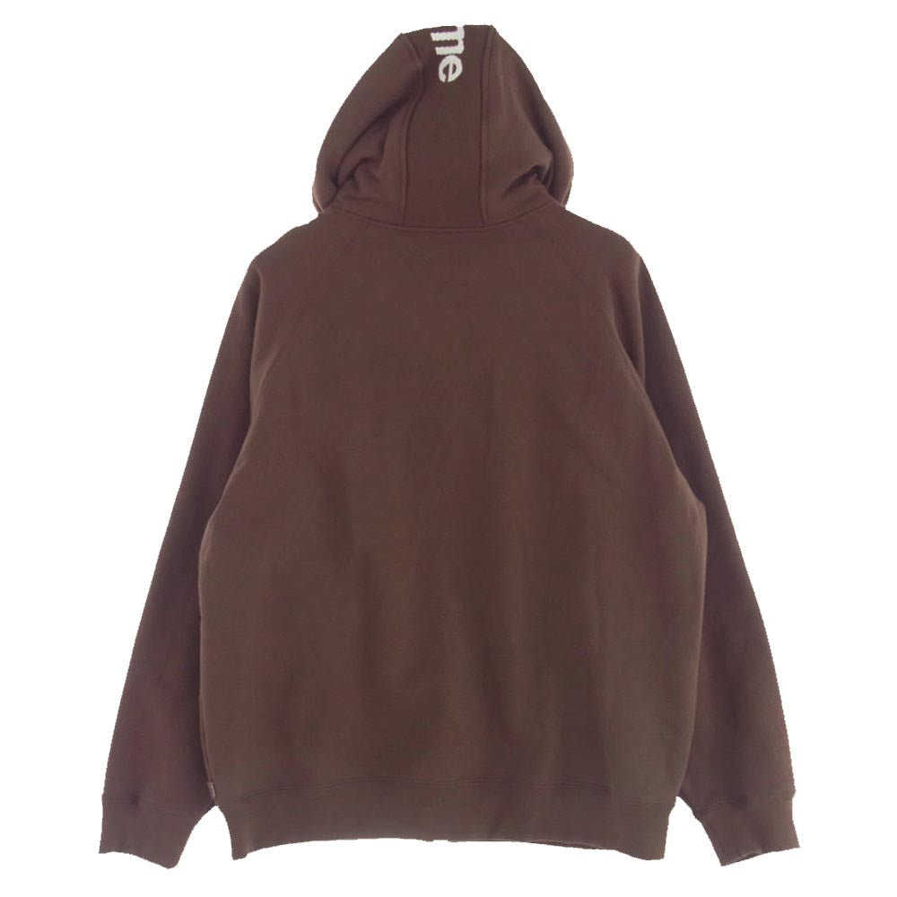 Supreme シュプリーム 22AW Brim Zip Up Hooded Sweatshirt ブリム ジップアップ スウェット パーカー ブラウン系 L【極上美品】【中古】