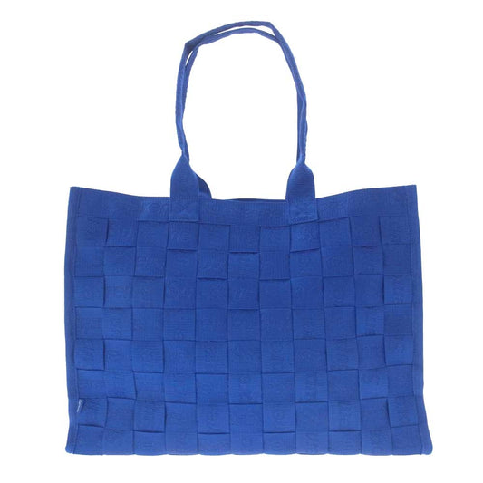 Supreme シュプリーム 24SS Woven Tote ロゴ総柄 ナイロン トートバッグ ブルー系【新古品】【未使用】【中古】