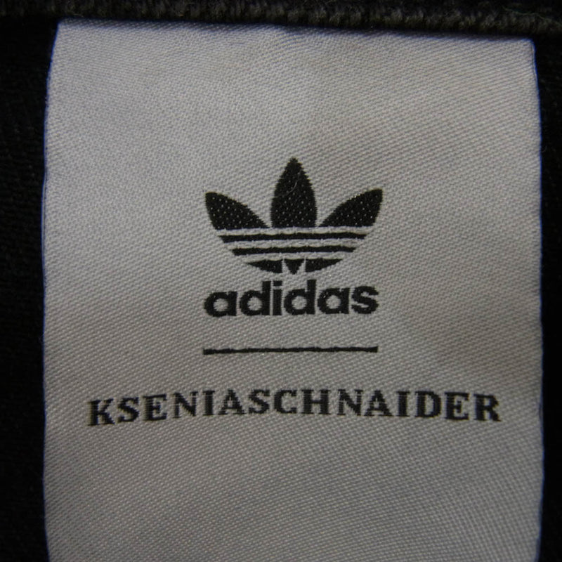 adidas アディダス IJ8337 × KSENIASCHNAIDER クセニア シュナイダー デニムジャケット ミディアムブラックデニム ブラック系 2XL【新古品】【未使用】【中古】