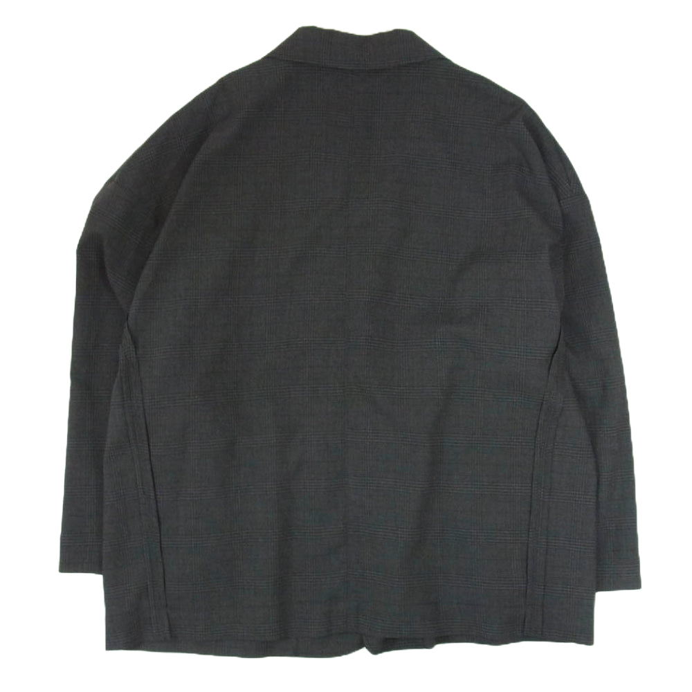 ヴォアーブ VOJK-L31 Chic Tech Big Tailored Jacket チェック柄 チックテック ビッグ テーラードジャケット チャコール系 1【新古品】【未使用】【中古】