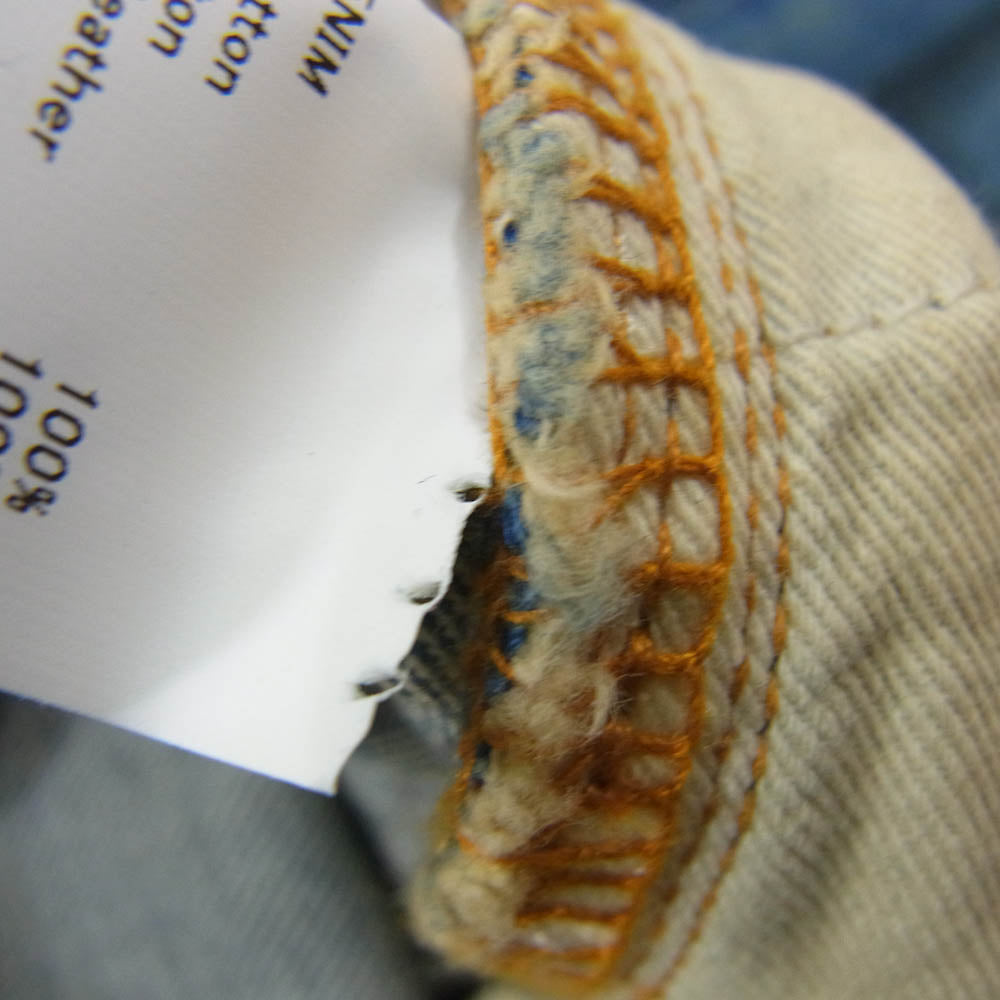 Jieda ジエダ jie-STD-PT22 USED BAGGY DENIM BLACK ユーズド加工 バギー デニムパンツ ジーンズ インディゴブルー系 2【新古品】【未使用】【中古】