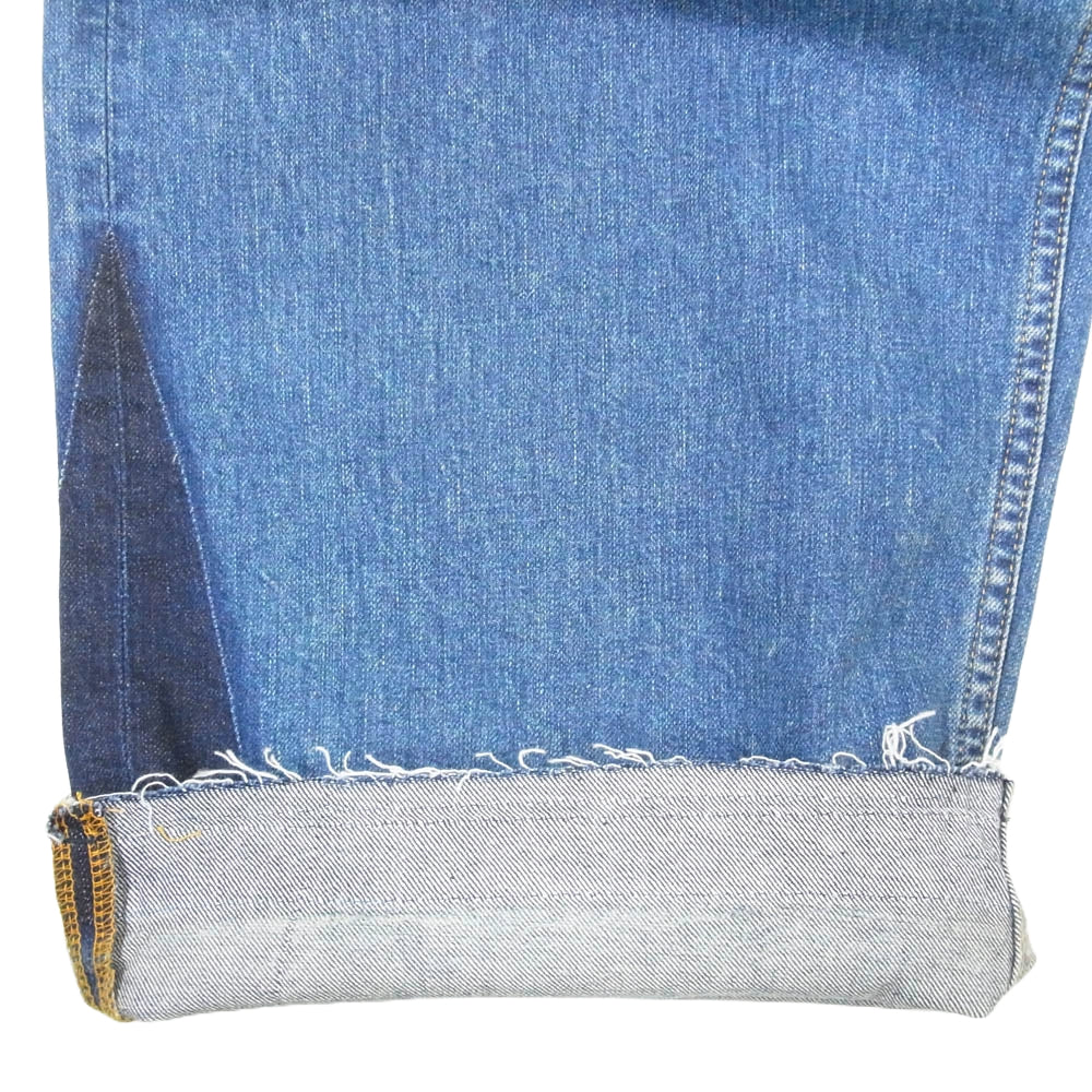 Jieda ジエダ jie-STD-PT22 USED BAGGY DENIM BLACK ユーズド加工 バギー デニムパンツ ジーンズ インディゴブルー系 2【新古品】【未使用】【中古】