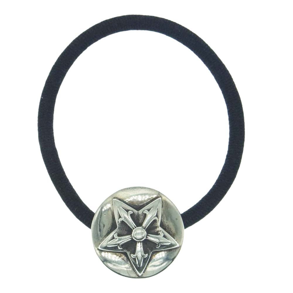 CHROME HEARTS クロムハーツ（原本無） STAR HAIRBAND スター ヘアバンド ヘアゴム シルバー コンチョ シルバー系【中古】