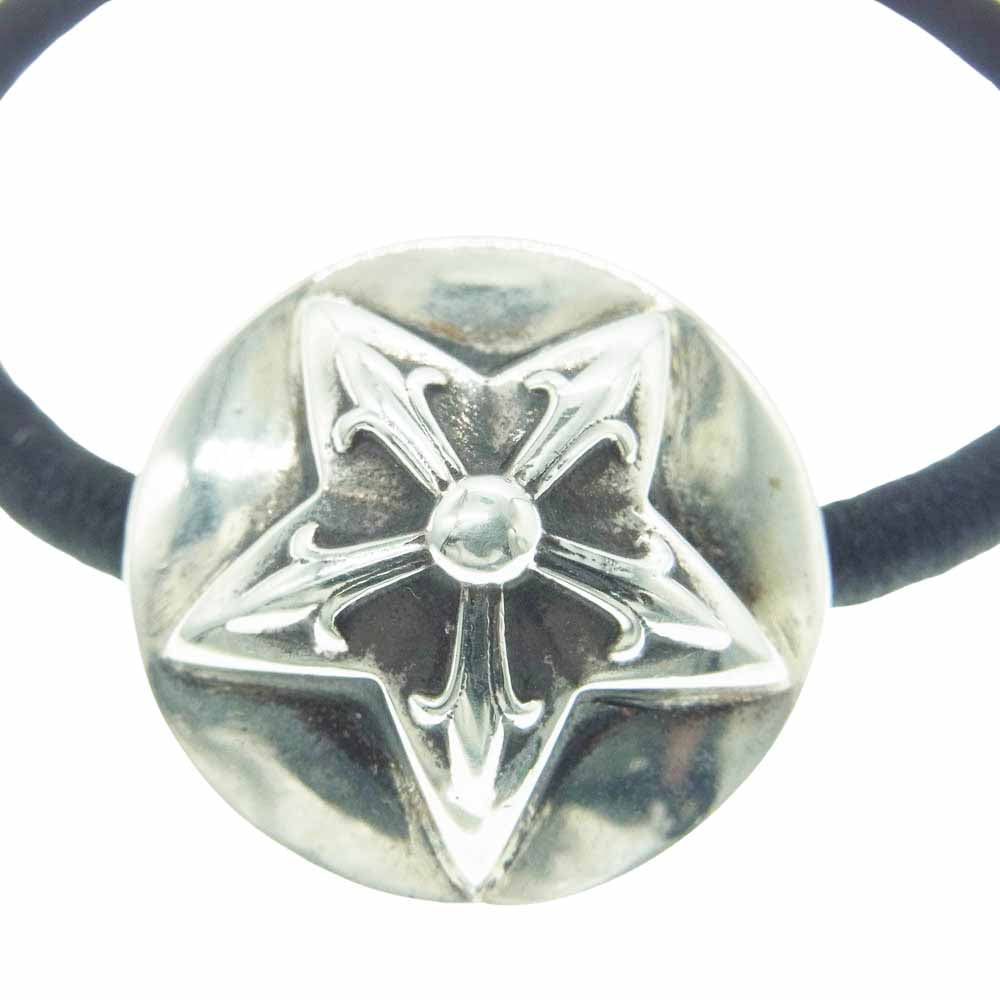 CHROME HEARTS クロムハーツ（原本無） STAR HAIRBAND スター ヘアバンド ヘアゴム シルバー コンチョ シルバー系【中古】