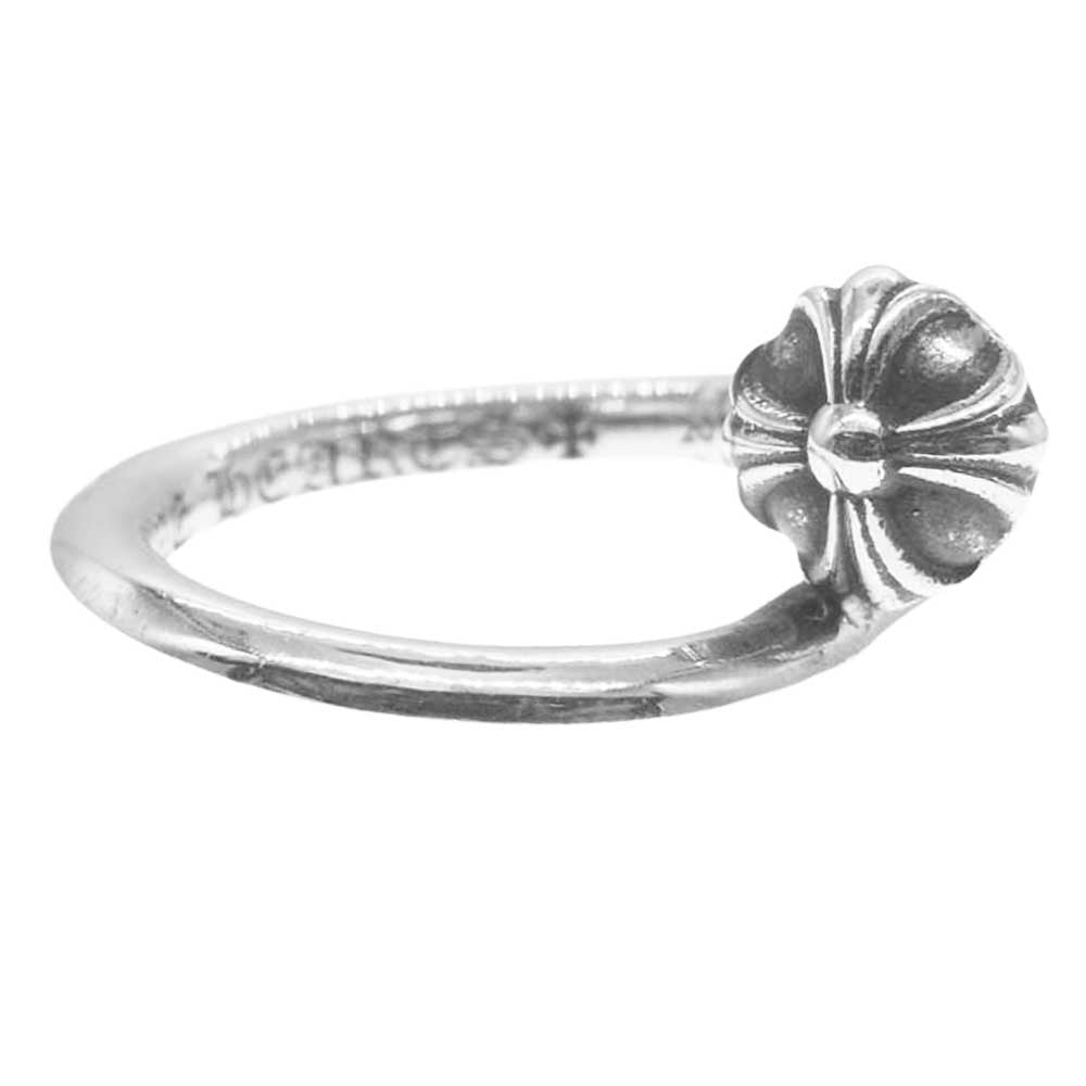 CHROME HEARTS クロムハーツ（原本有） 2024年購入時レシート原本付属 NAIL CRSBALL クロスボール ネイル リング シルバー系 9号【中古】