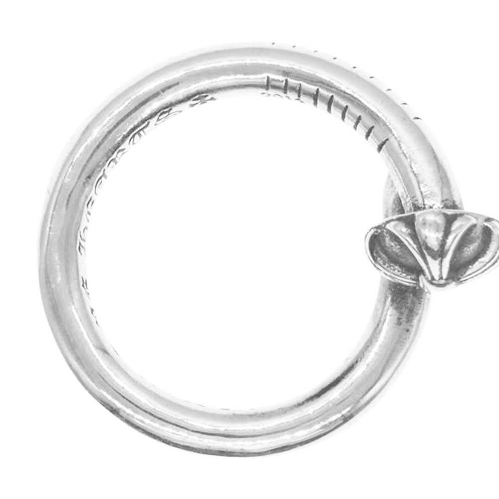CHROME HEARTS クロムハーツ（原本有） 2024年購入時レシート原本付属 NAIL CRSBALL クロスボール ネイル リング シルバー系 9号【中古】