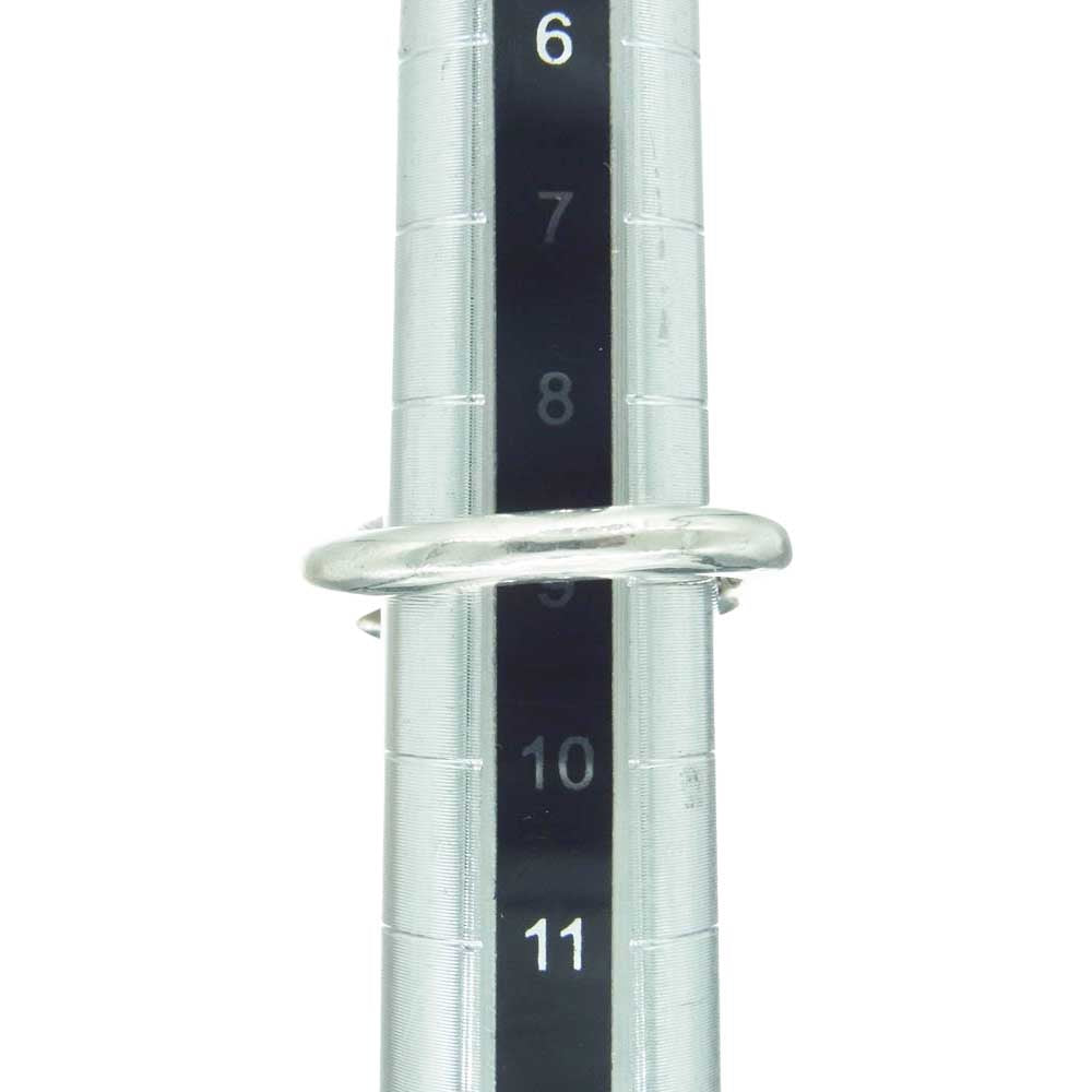 CHROME HEARTS クロムハーツ（原本有） 2024年購入時レシート原本付属 NAIL CRSBALL クロスボール ネイル リング シルバー系 9号【中古】