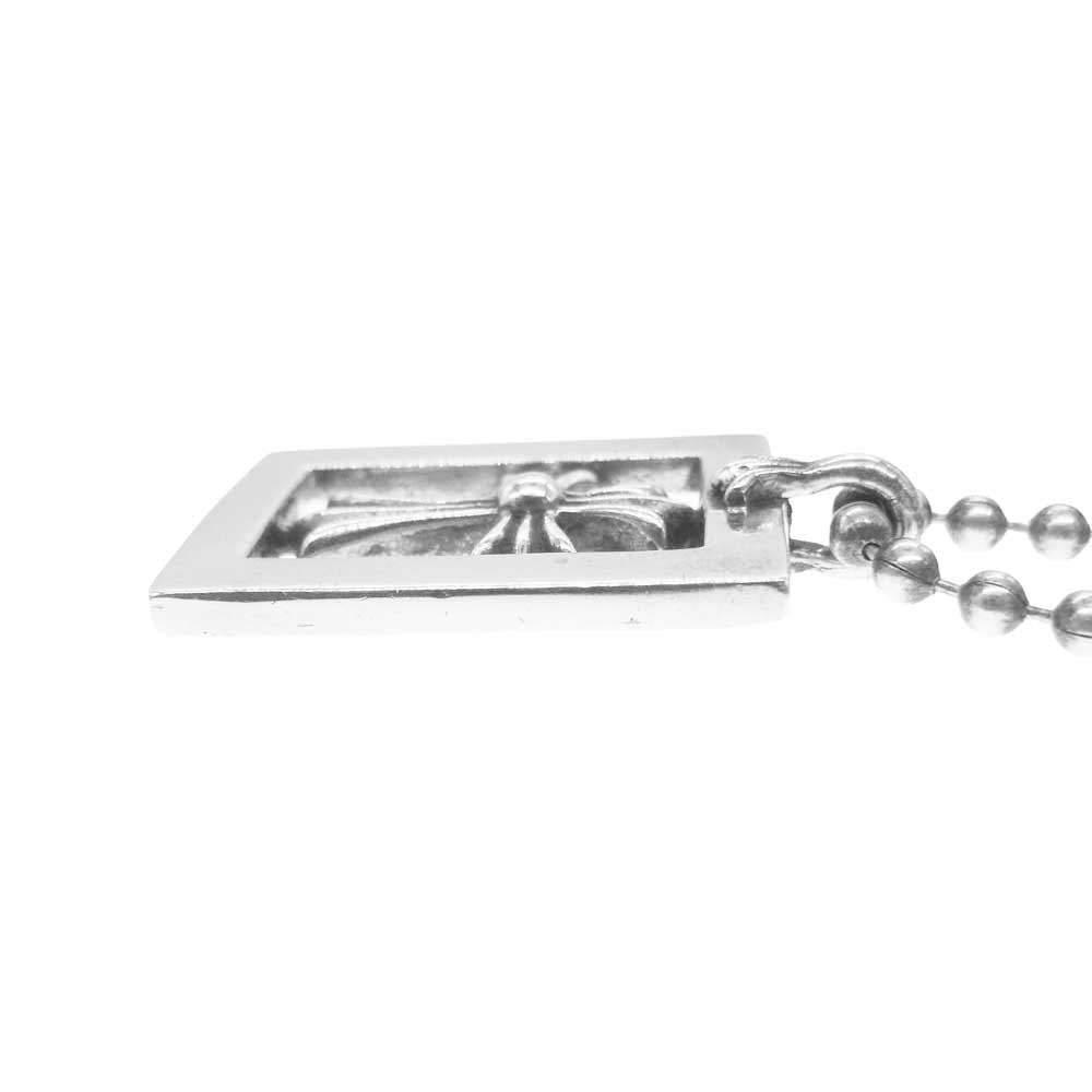 CHROME HEARTS クロムハーツ（原本有） 2024年購入時レシート原本付属 FRMD OPN BBYFAT フレームドオープン ベイビーファット チャーム ネックレストップ ペンダントトップ ボールチェーン ネックレス シルバー系【中古】