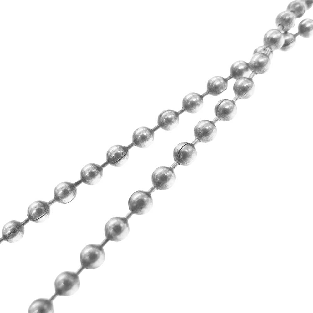CHROME HEARTS クロムハーツ（原本有） 2024年購入時レシート原本付属 FRMD OPN BBYFAT フレームドオープン ベイビーファット チャーム ネックレストップ ペンダントトップ ボールチェーン ネックレス シルバー系【中古】