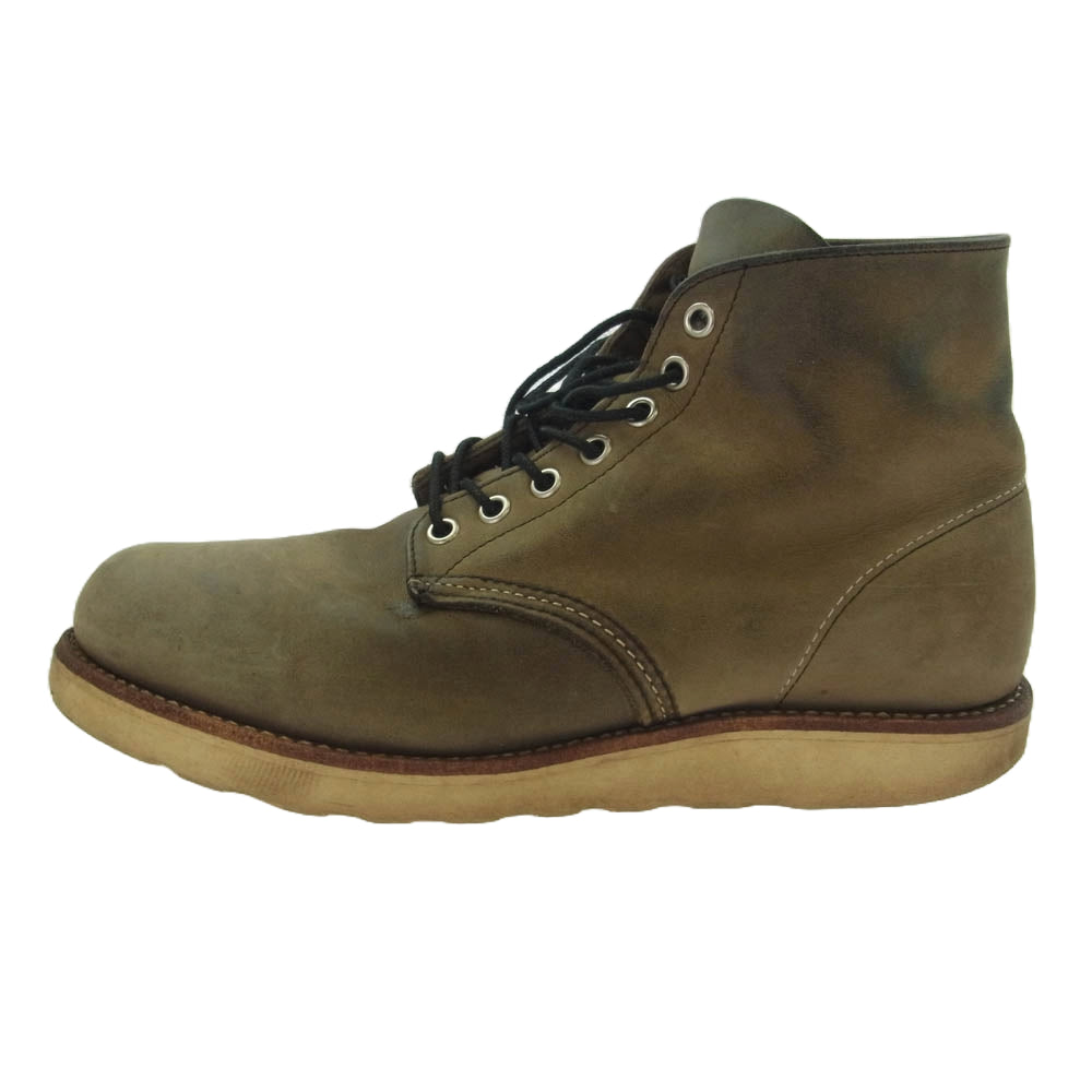 RED WING レッドウィング 8152 6inch PLAIN TOE アイリッシュ セッター レザーブーツ グレー系 26.5cm【中古】