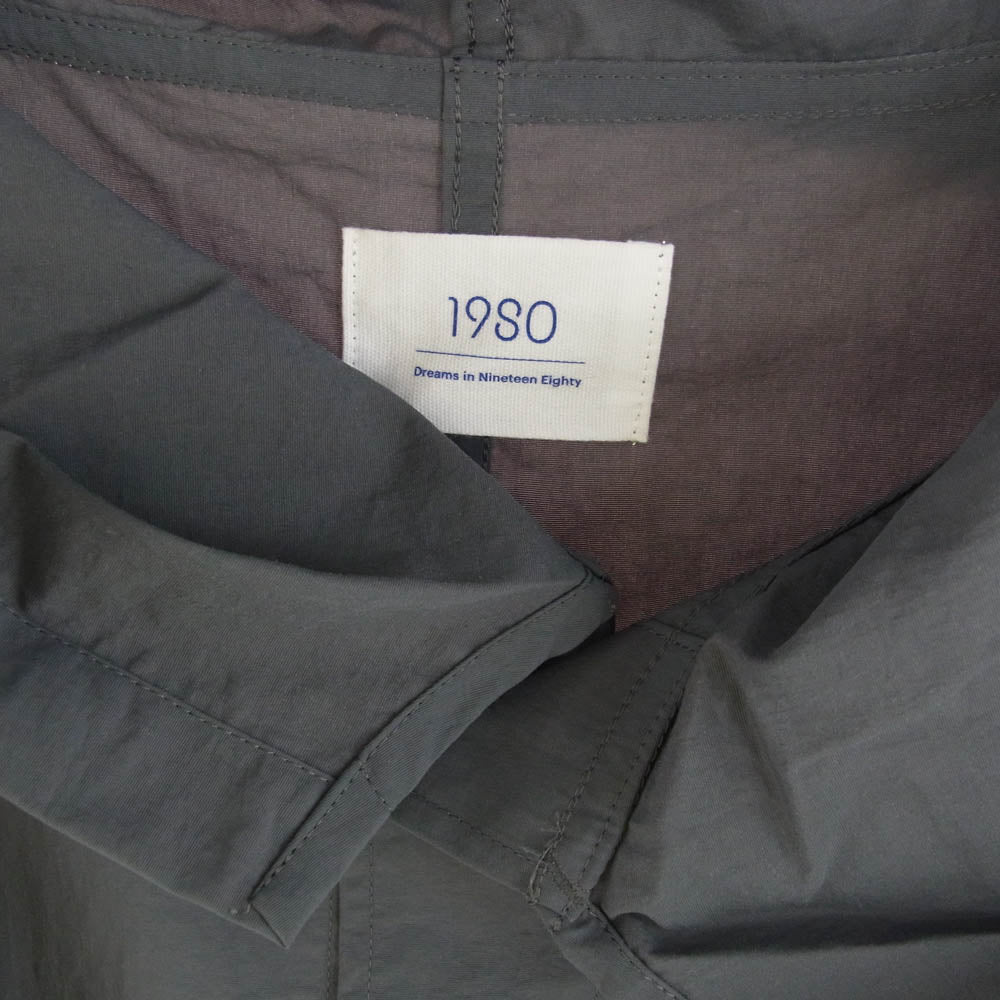 ナインティーンエスオー 23AW 19SO-81 EYE KNOW バックプリント ナイロン コート グレー系 M【中古】