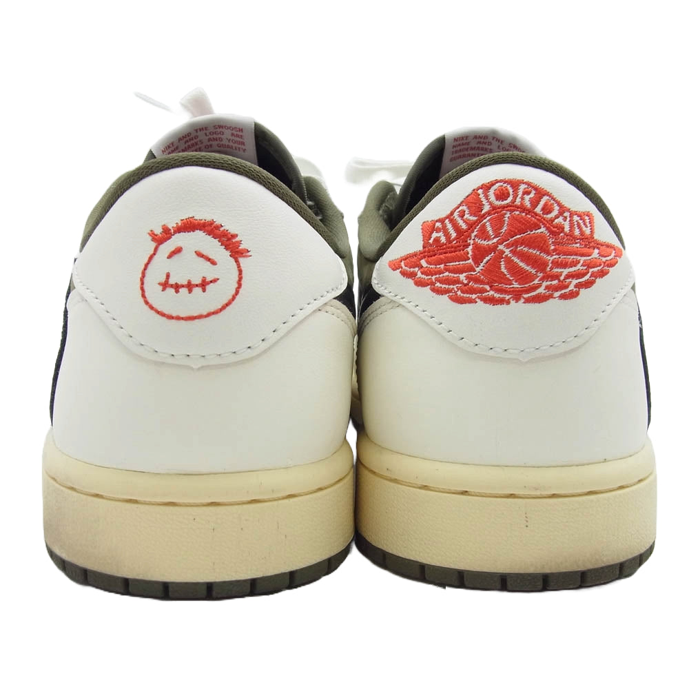 NIKE ナイキ DM7866-200 Travis Scott × Nike Air Jordan 1 Low OG SP Reverse Olive ローカット スニーカー グリーン系 ホワイト系 26cm【中古】