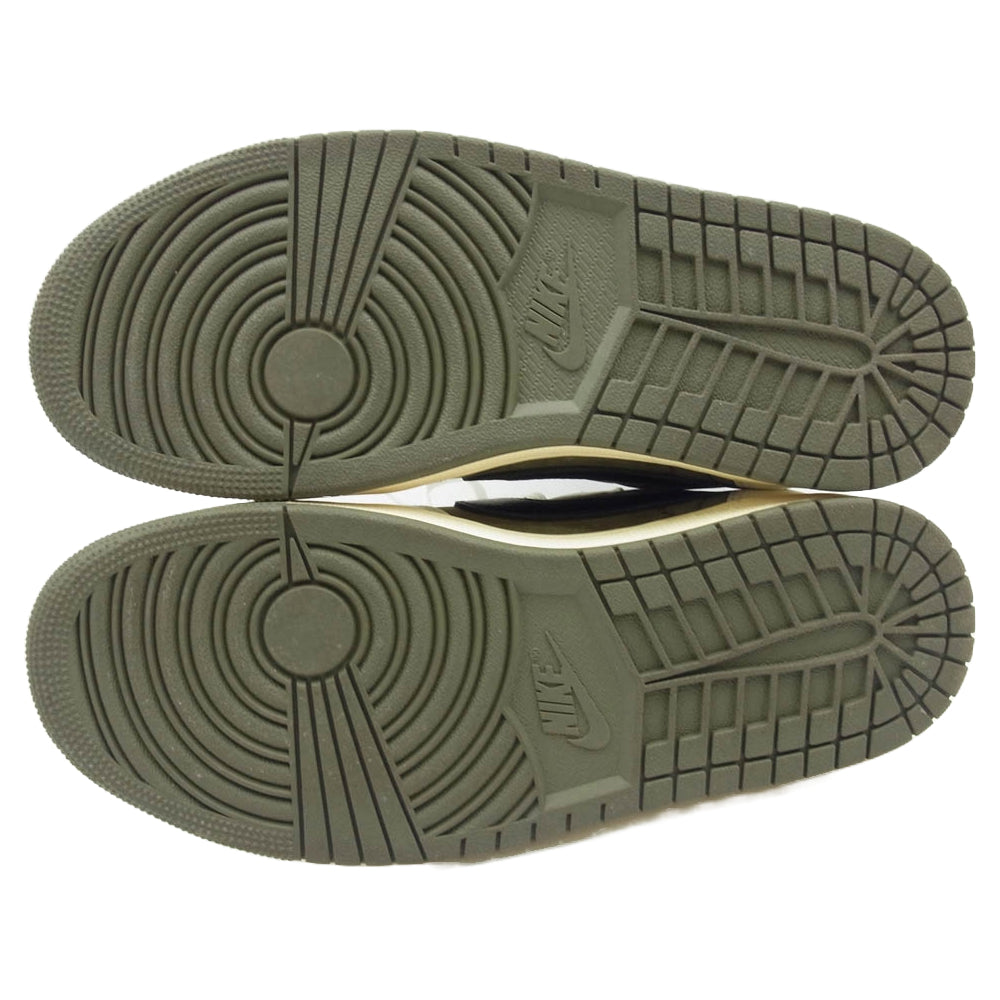 NIKE ナイキ DM7866-200 Travis Scott × Nike Air Jordan 1 Low OG SP Reverse Olive ローカット スニーカー グリーン系 ホワイト系 26cm【中古】