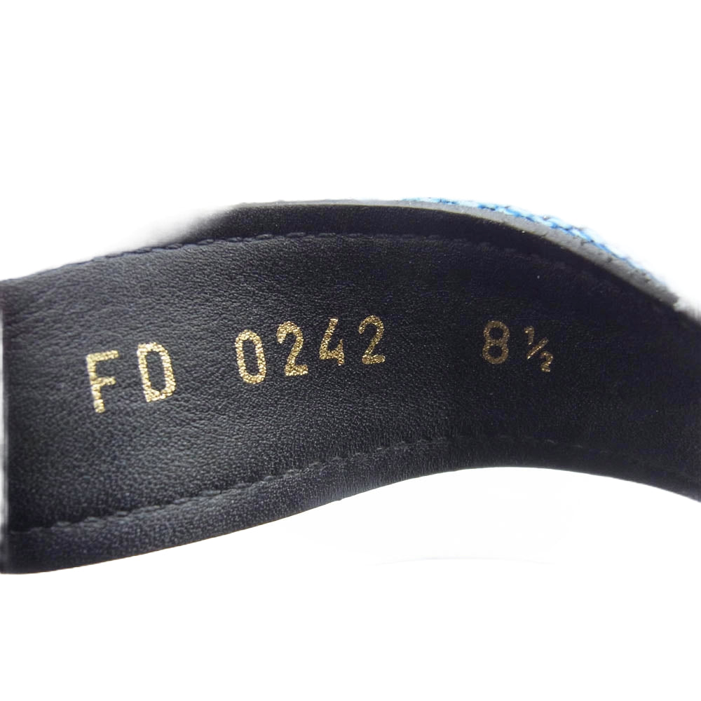 LOUIS VUITTON ルイ・ヴィトン 1AA4GJ パナマ・ライン サンダル ベルト スポーツ サンダル ブラック系 ブルー系 8.5【中古】