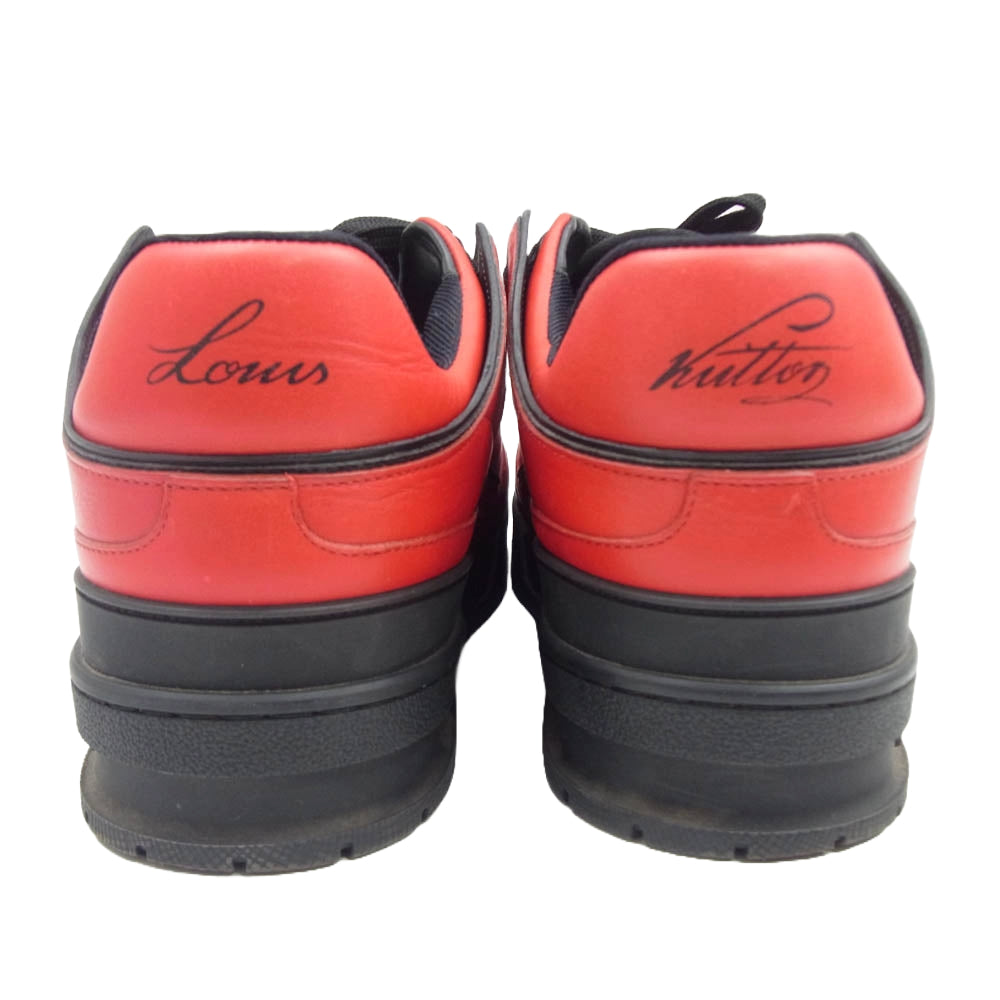 LOUIS VUITTON ルイ・ヴィトン VL0199 ローカット スニーカー レッド系 8【中古】