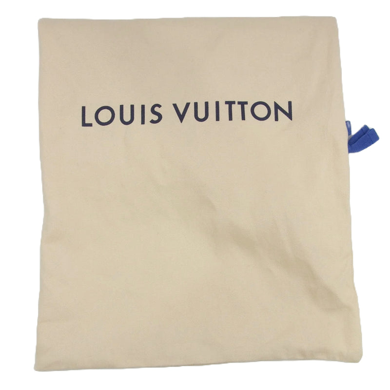 LOUIS VUITTON ルイ・ヴィトン 22AW VL0272 LVトレイナー エンボス モノグラムライン レザー ローカット スニーカー ブルー ホワイト系 ブルー系 8【極上美品】【中古】