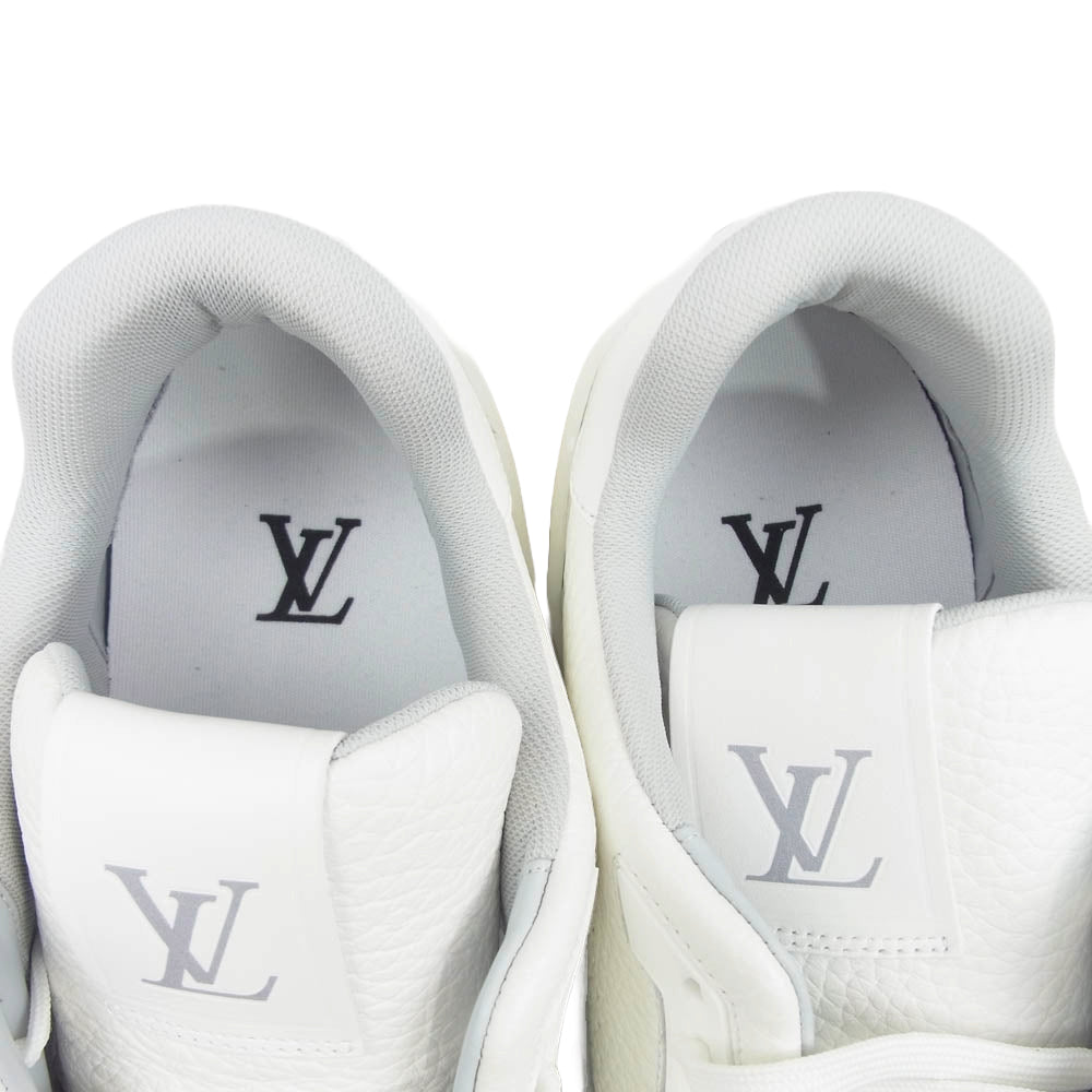 LOUIS VUITTON ルイ・ヴィトン 21AW 1A9UP5 LV トレイナー ライン #54 ローカット スニーカー ホワイト ホワイト系 8【美品】【中古】